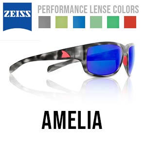 Óculos de sol de pesca polarizados Amelia Redfin