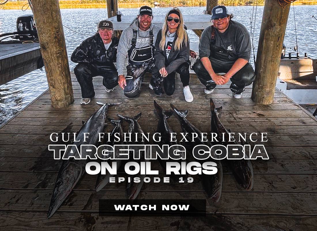 Catching Cobia Gulf of Mexico Oil Rigs