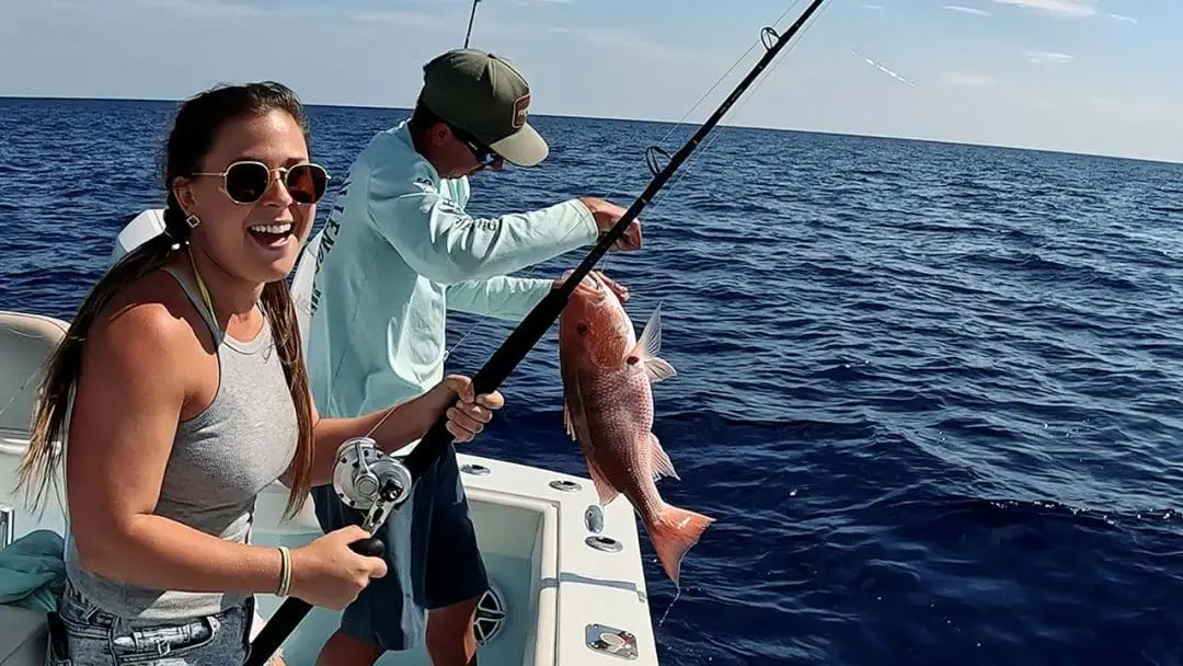 Capturando Red Snapper na Carta de Pesca do Golfo