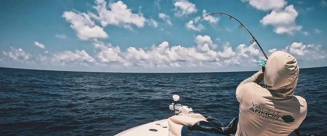 Pesca con línea plana oleoducto Gulfstream Golfo de México