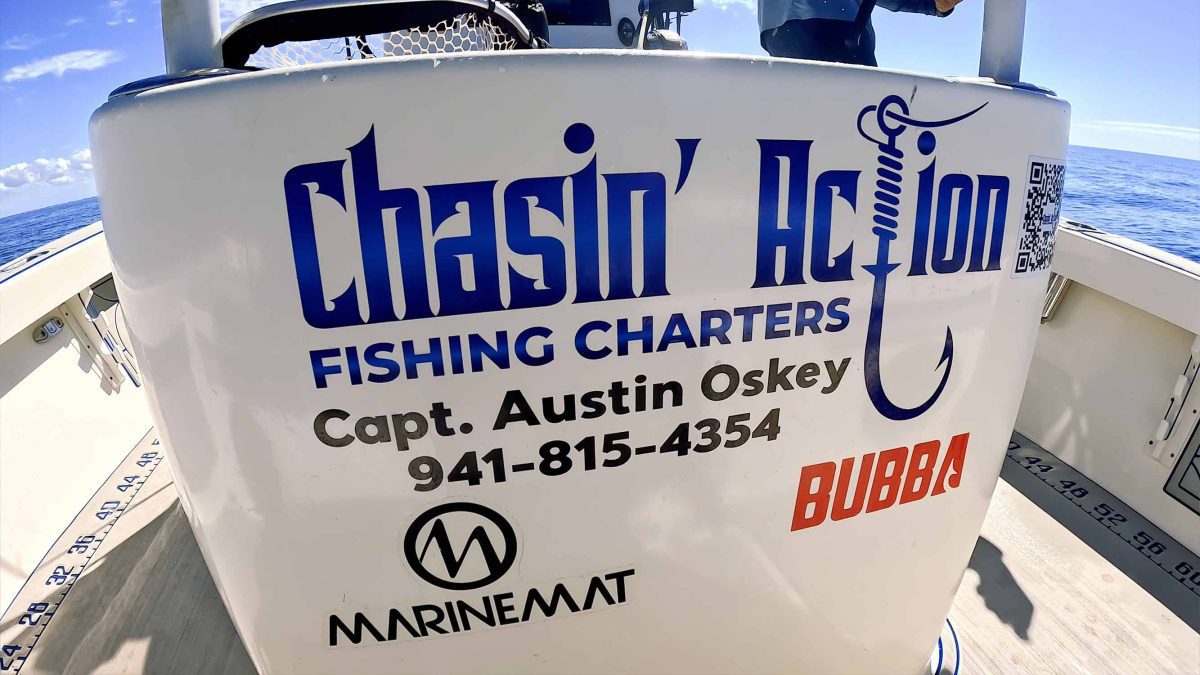 Cartas de pesca de acción Chasin Boca Grande Florida