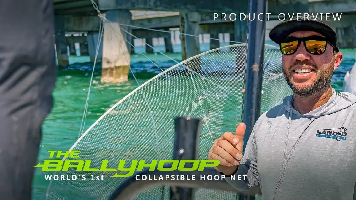 生き餌を捕獲するための投げ網の代替品 BallyHoop Net