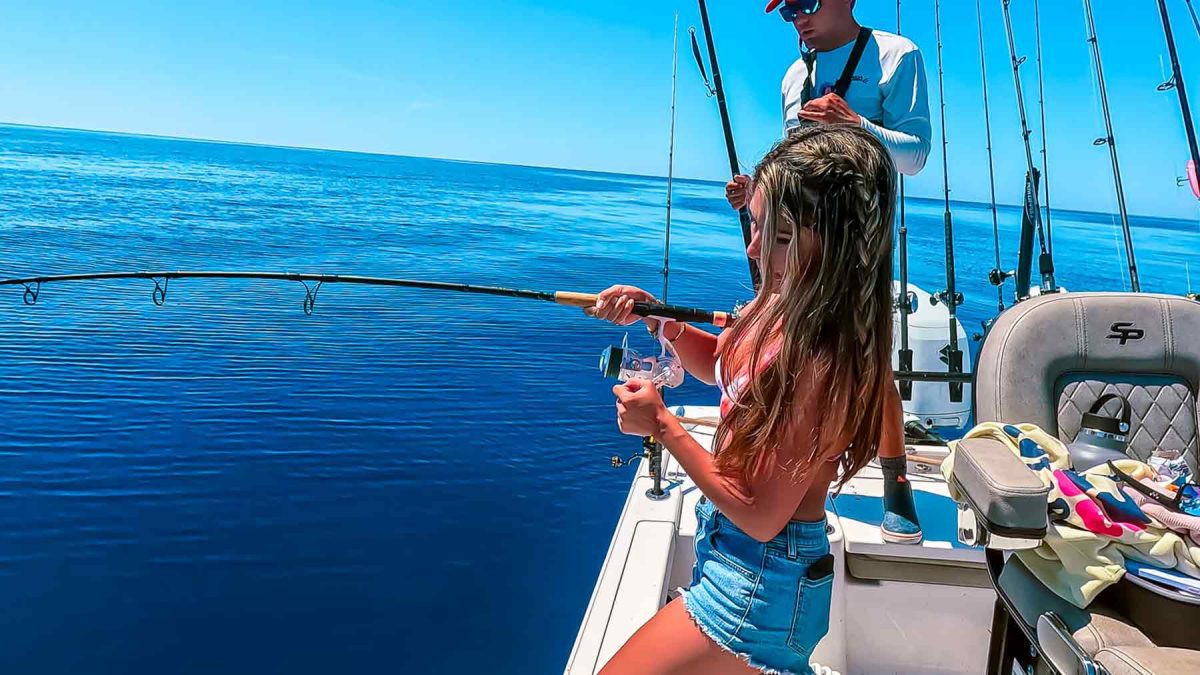Fischfang vor der Küste von Tampa, Florida
