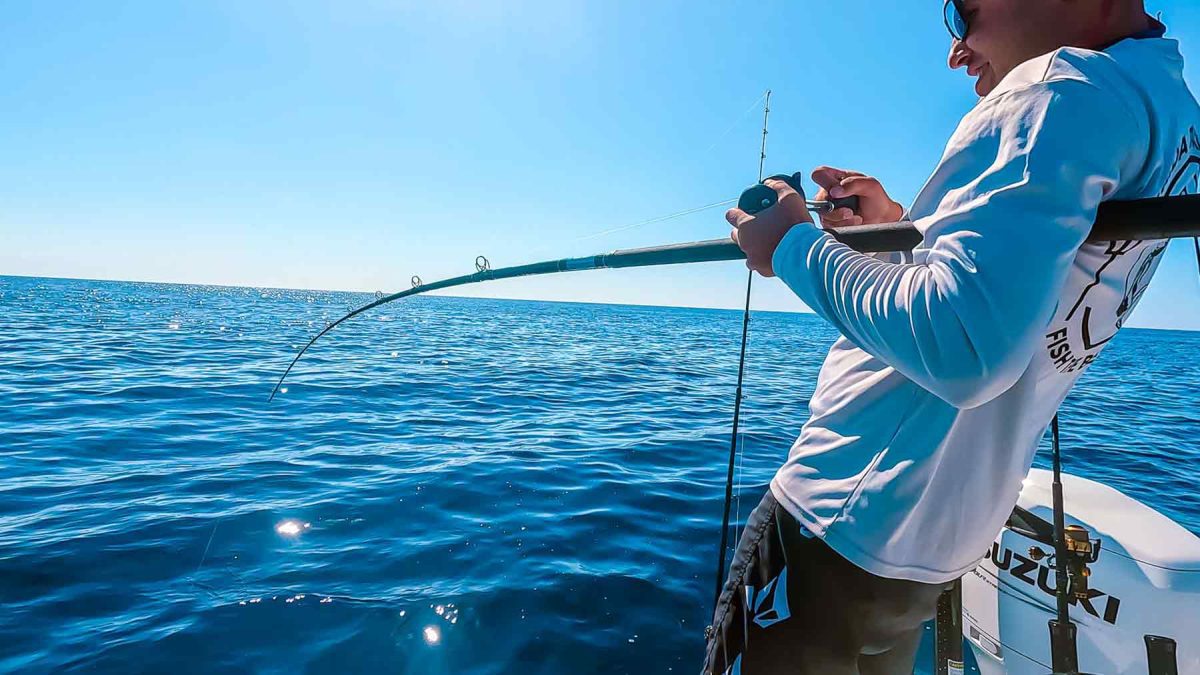 pesca offshore com pesca de esquadrão de suínos no Golfo do México